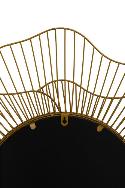 Matera Gold Flower Wall Mirror