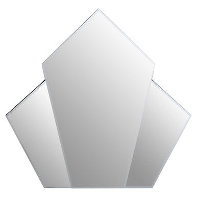 Yula Triangular Wall Mirror With Silver
