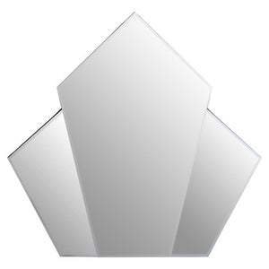 Yula Art Deco Wall Mirror With Silver Finish Frame