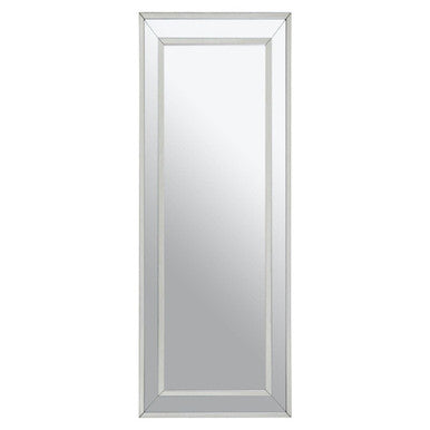 Yula Rectangular Wall Mirror With Silver Finish Frame