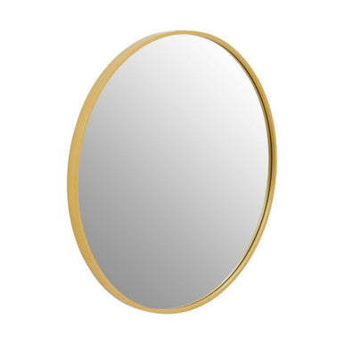 Avento Small Round Gold Wall Mirror