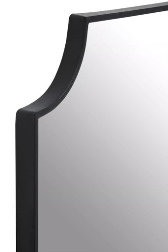 Avento Black Inverted Corners Wall Mirror