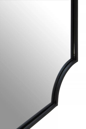 Avento Black Inverted Corners Wall Mirror