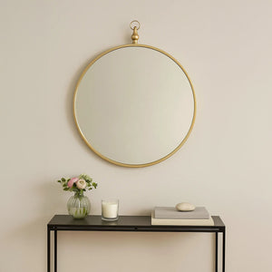 Gold Mirror with Circular Hook | Avento