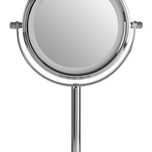 Chrome Finish LED Table Mirror | Cassini