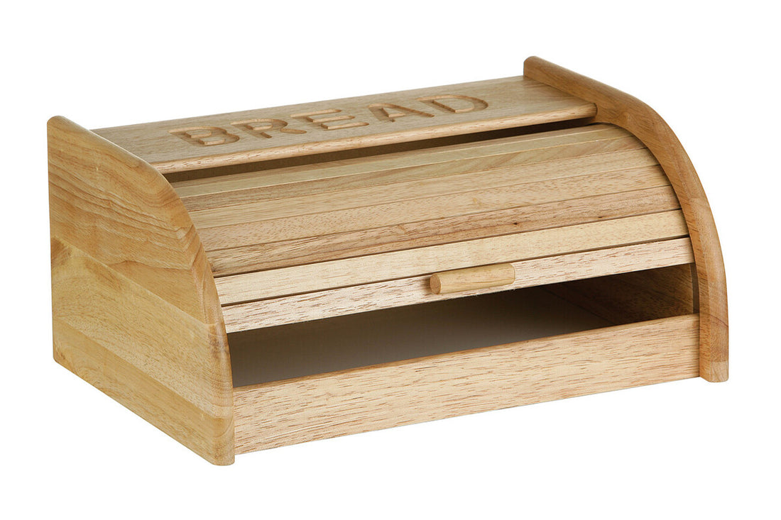 Wooden bread box with &