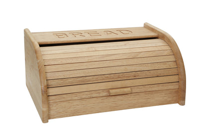 Soka Rubberwood Bread Bin With White Base - Image 3