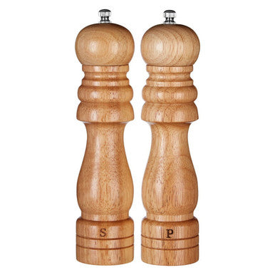 Natural Origins 20.3Cm Rubberwood Salt And Pepper Set