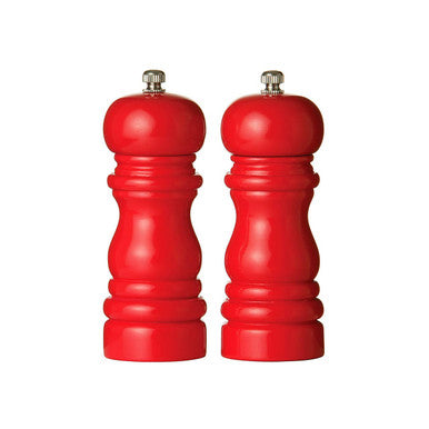 Salta Red Hi Gloss Salt And Pepper Set