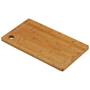 Aleki Natural Bamboo Rectangular Chopping and Serving Board with Hanging Hole
