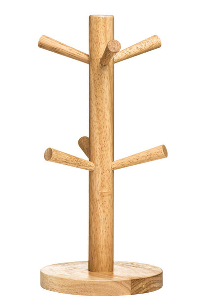 Soka Rubber wood 6 Cup Mug Tree