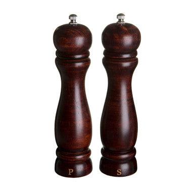 Natural Origins Rubberwood Salt And Pepper Mill Set