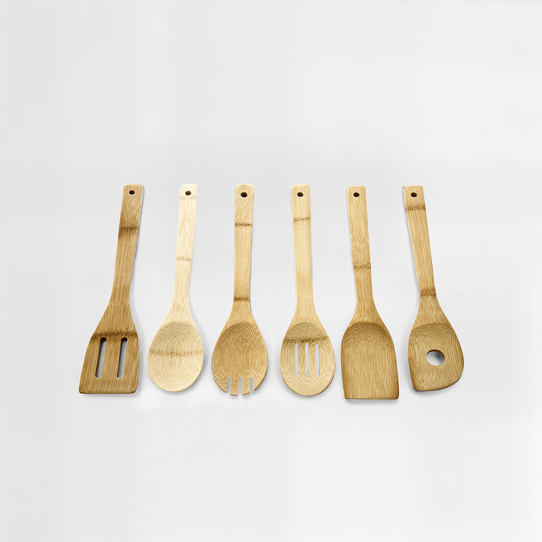 Aleki 6pc Bamboo Kichen Utensil Set