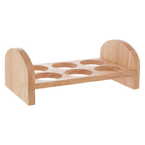 Nash 6 Hole Rubberwood Egg Rack