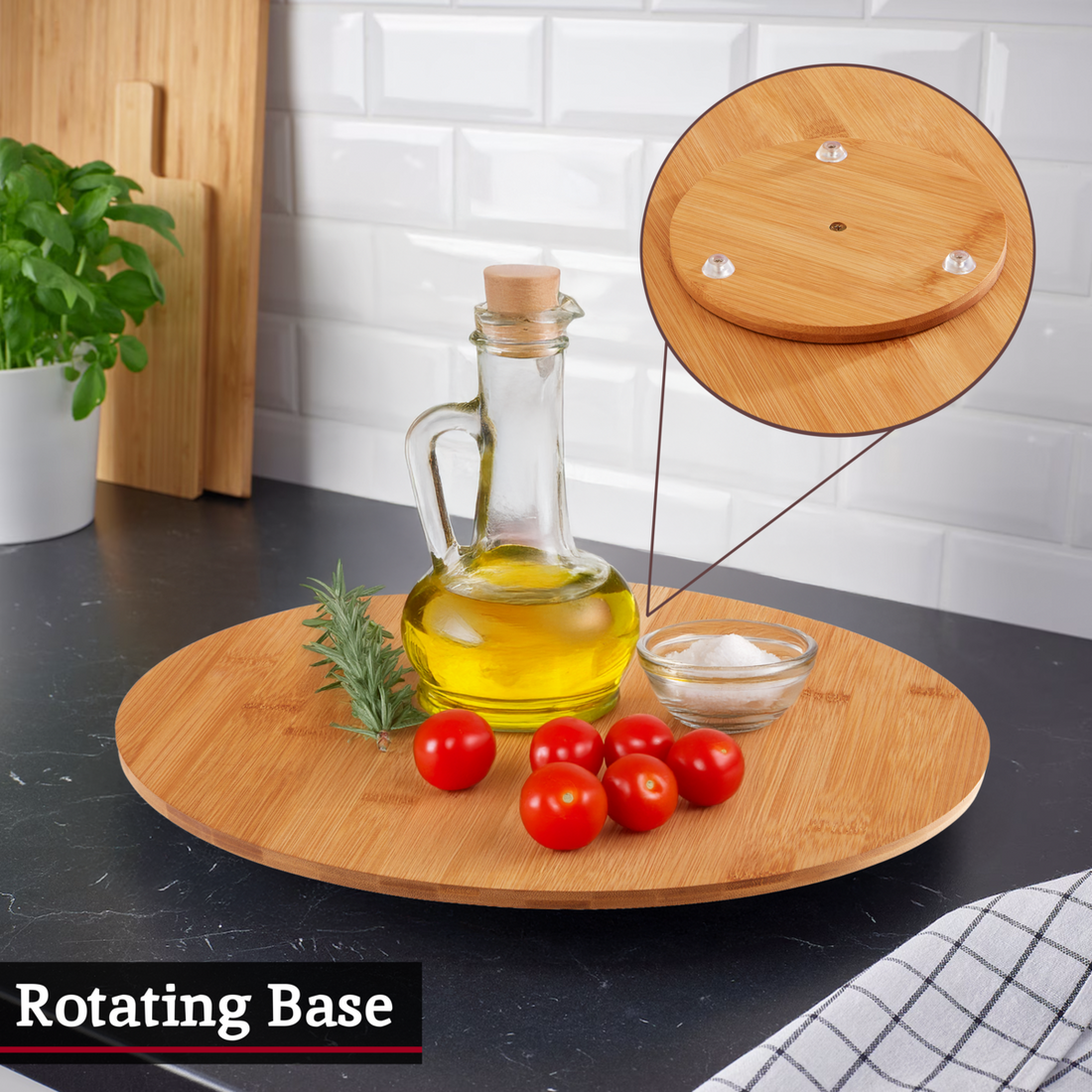 Aleki Bamboo Lazy Susan