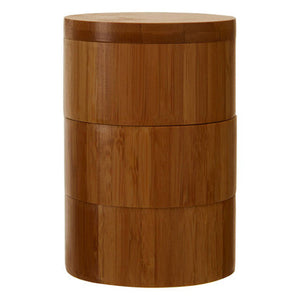 Bamboo Natural Cylindrical Storage Set | Bessan
