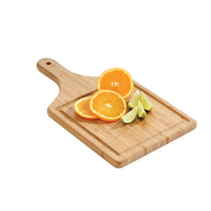 Aleki Natural Bamboo Paddle Chopping and Serving Board with Handle