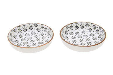 Jurado 6pc White Ceramic and Wood Sushi