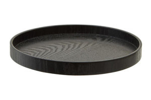 Bessan Small Black Fir Wood Tray