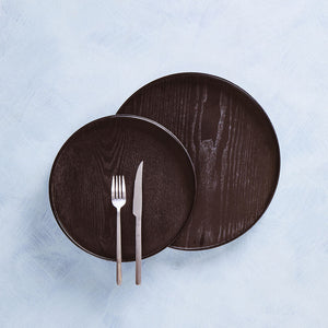 Large Black Fir Wood Tray | Bessan