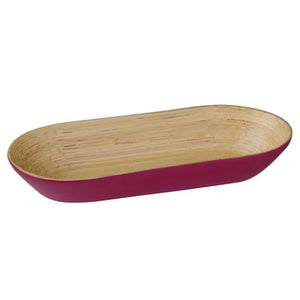 Kyoto Raspberry Oblong Bowl