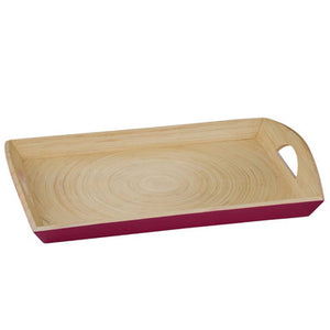 Raspberry Rectangular Serving Tray | Kyoto