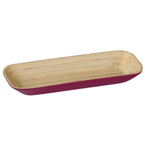 Raspberry Large Bamboo Tray | Kyoto