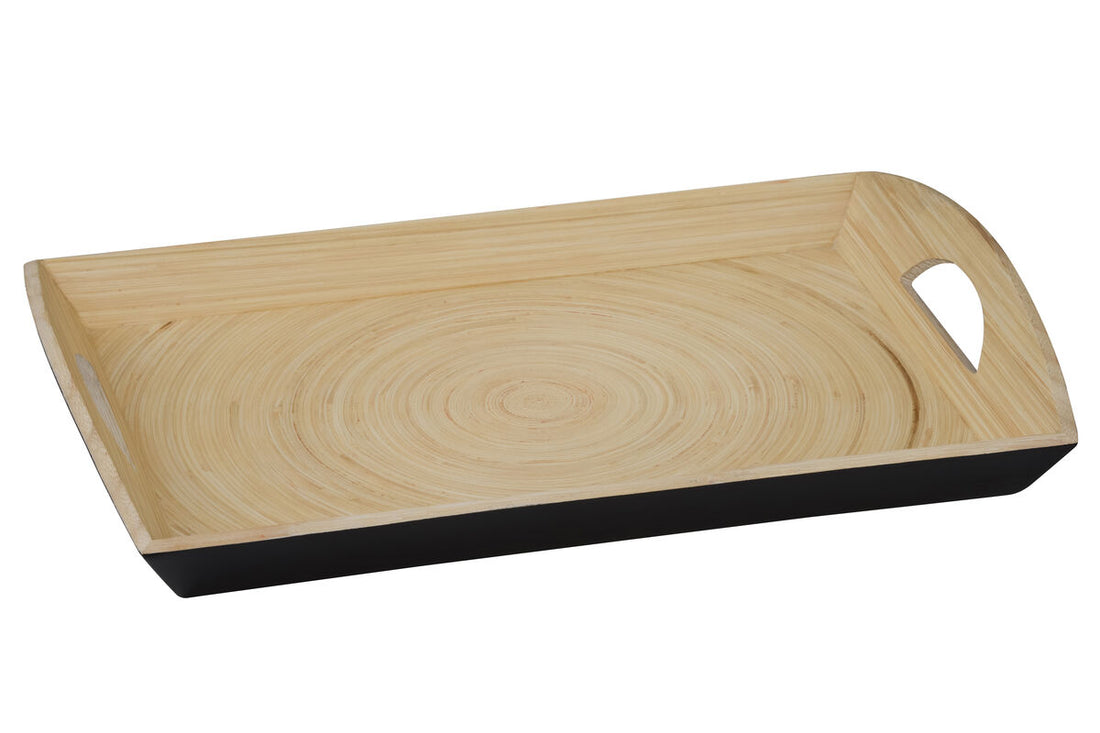 Kyoto Matt Black Rectangular Serving Tray