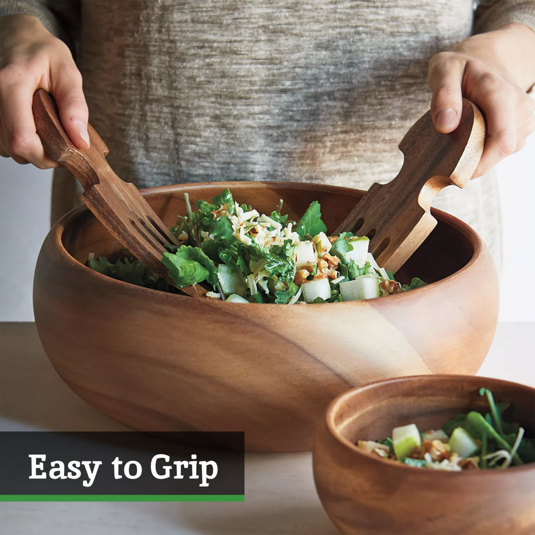 Kora Acacia Salad Hand Servers