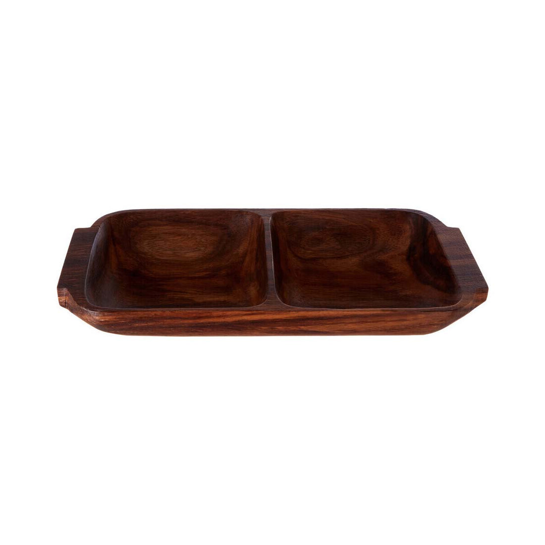 Kora Acacaia Two Section Serving Dish With Handles