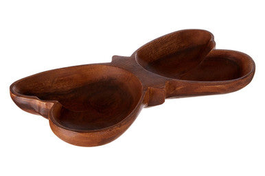 Kora Acacia Butterfly Shaped Serving Dish