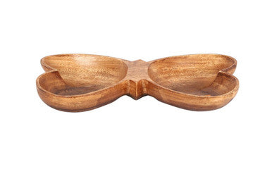 Kora Acacia Butterfly Shaped Serving Dish