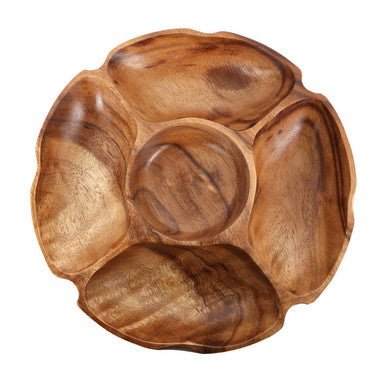 Kora Acacia Five Section Serving Dish
