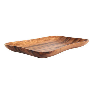 Kora Acacia Large Curved Rectangle Serving Dish