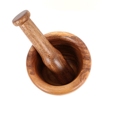 Kora Tapered Mortar and Pestle in Acacia Wood