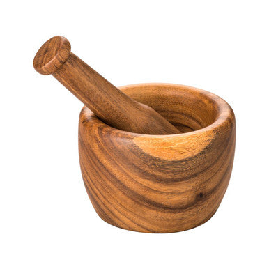 Kora Tapered Mortar and Pestle in Acacia Wood