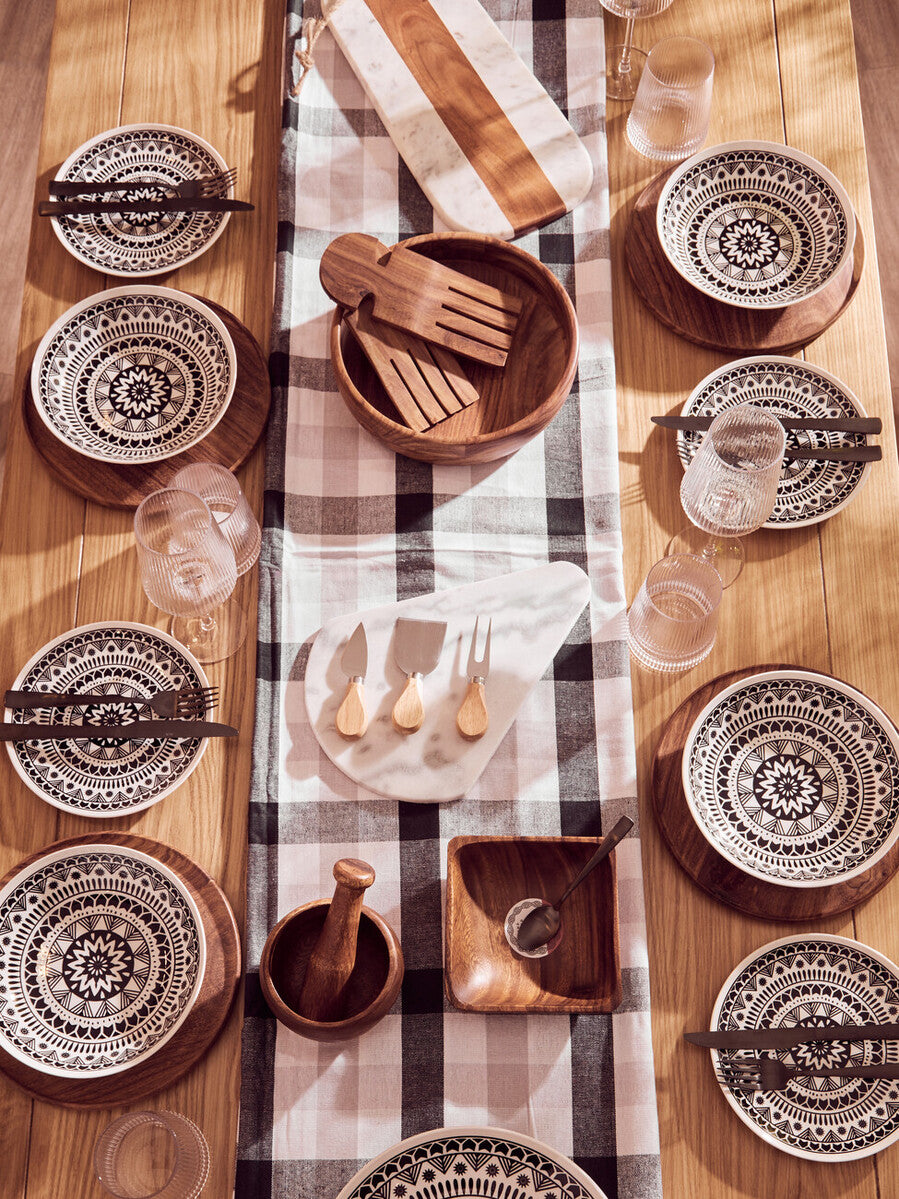 Kora Acacia Wood Tapered Mortar and Pestle
