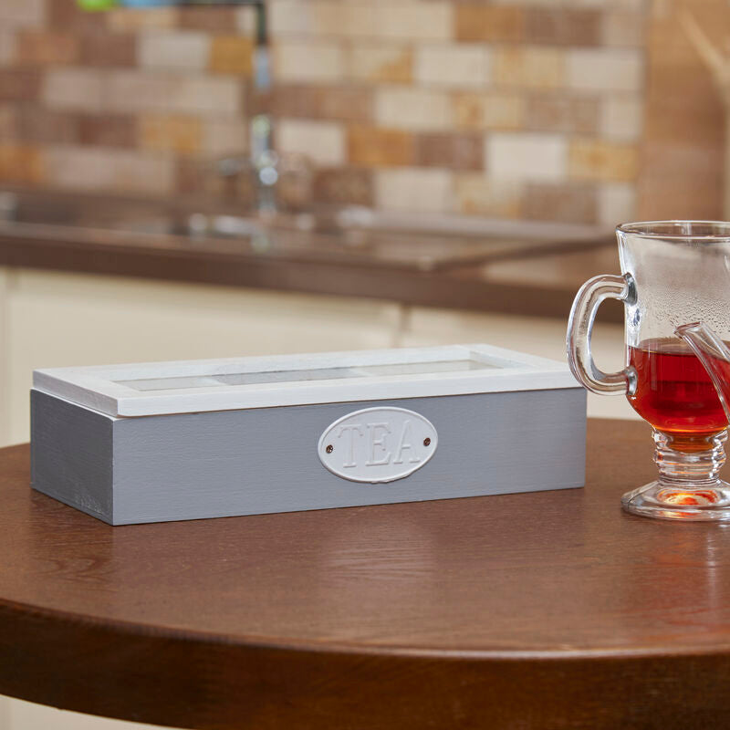 Tahara 3 Compartment Tea Storage Box
