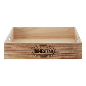 Natural Wood Homestead Storage Crate | Naresso