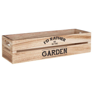 Rustic Natural Planter And Herb Crate