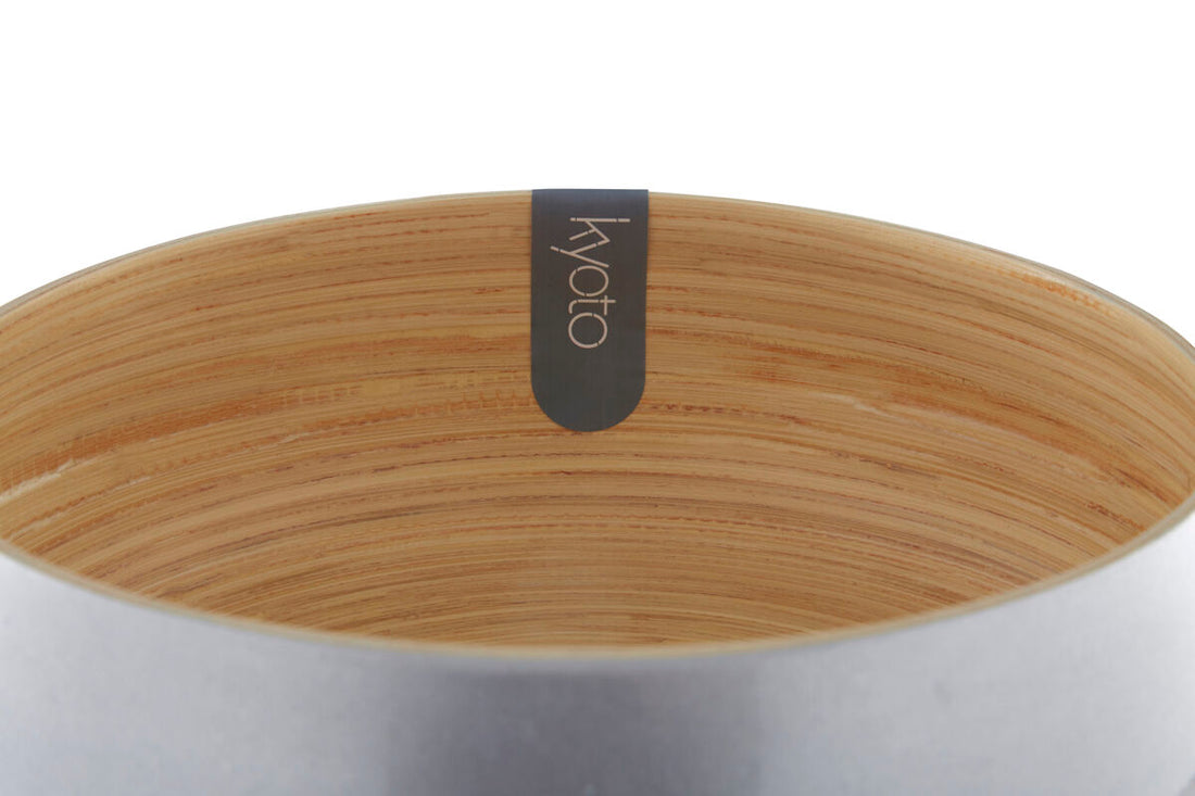 Kyoto Medium Silver Bamboo Bowl
