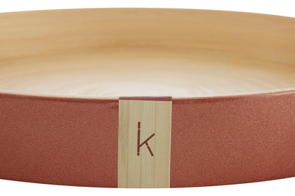 Kyoto Large Round Rose Gold Serving Tray