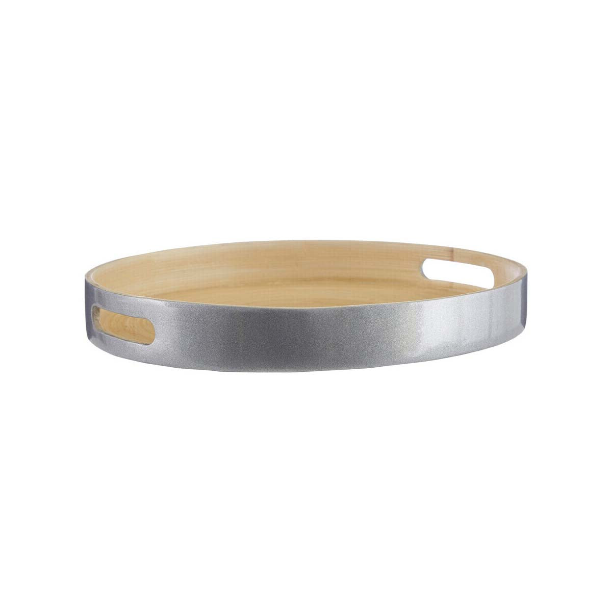 Kyoto Small Silver Tray With Side Handles