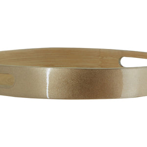 Small Round Gold Serving Tray | Kyoto