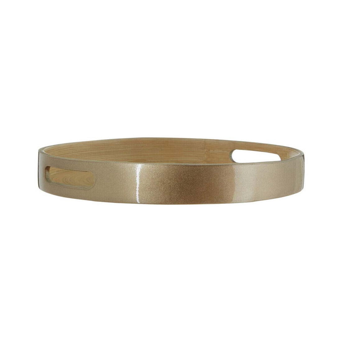 Kyoto Small Round Gold Serving Tray