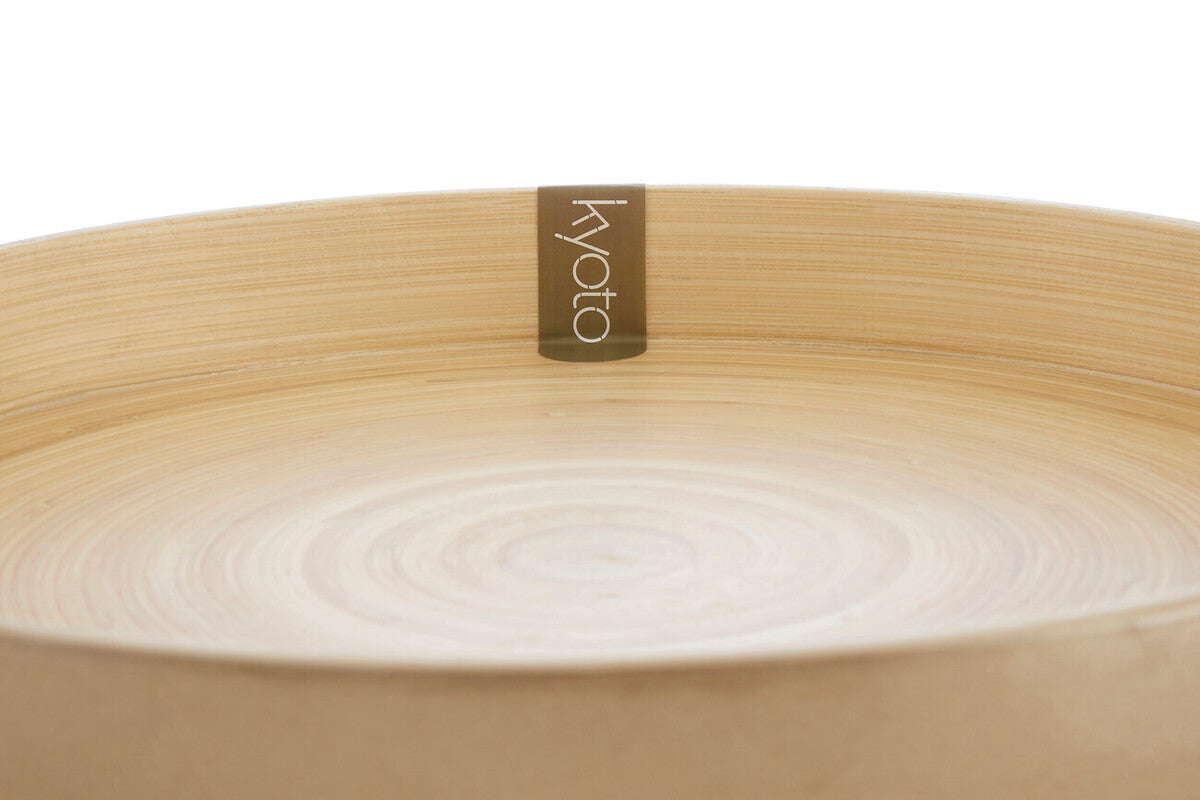 Kyoto Large Round Gold Serving Tray
