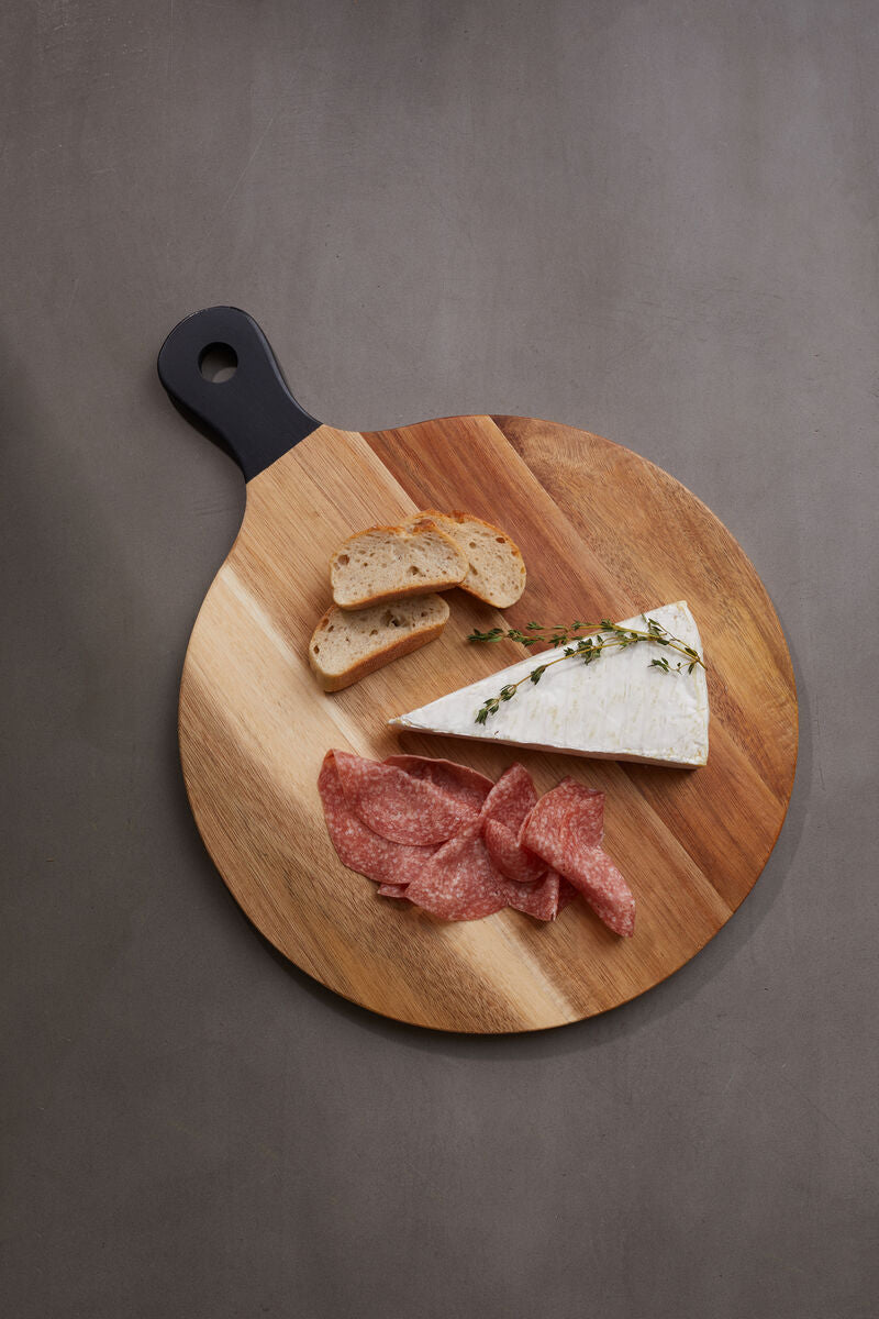 Socorro Chopping And Serving Board With Black Handle