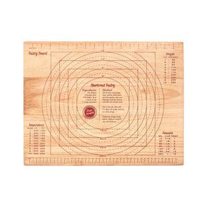 Rubberwood Pastry Board with Measurement Markings | From Scratch