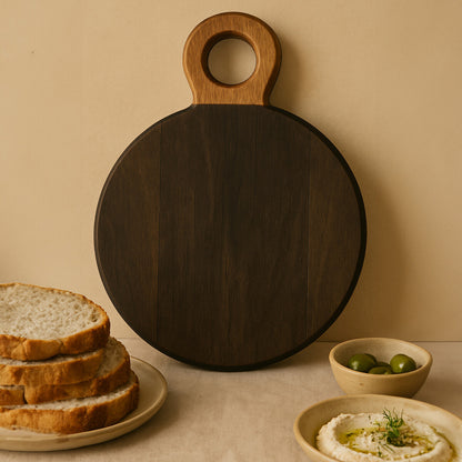 Kolkata Large Round Mango Wood Chopping And Serving Board