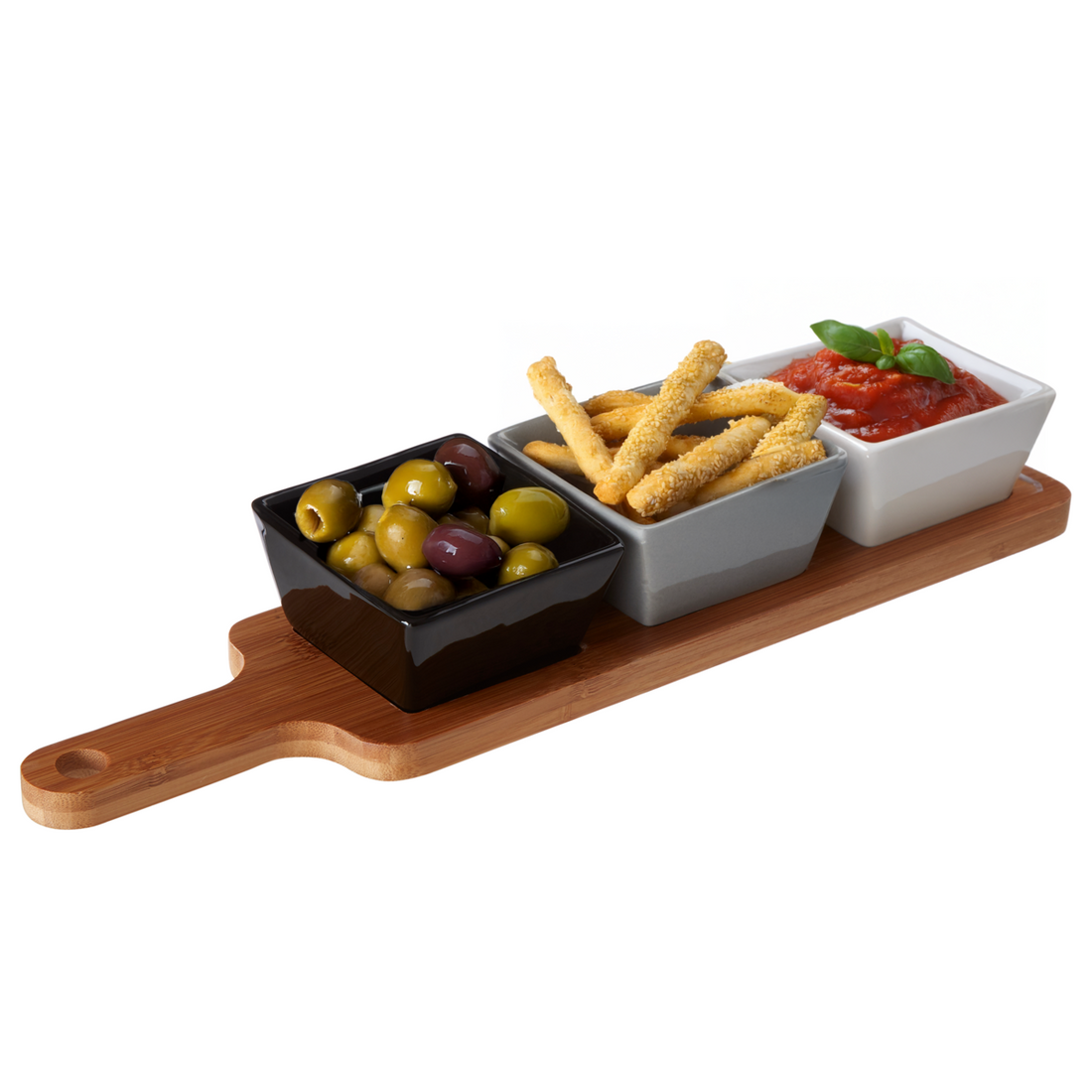 Soiree Serving Board With Square Dishes